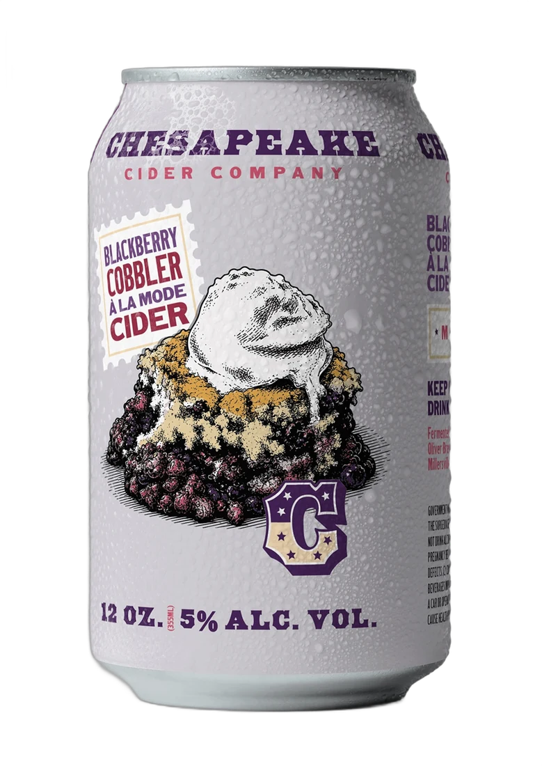 Blackberry Cobbler a la Mode Cider, 12 oz can